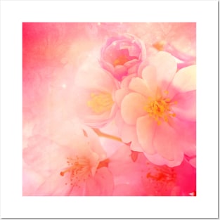 Wonderful floral deign in soft colors Posters and Art